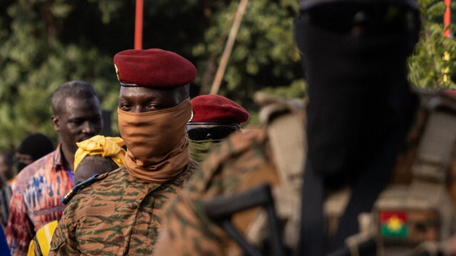 Le capitaine Ibrahim Traore, Chef de l'État du Burkina Faso, à Ouagadougou, le 15 octobre 2022.