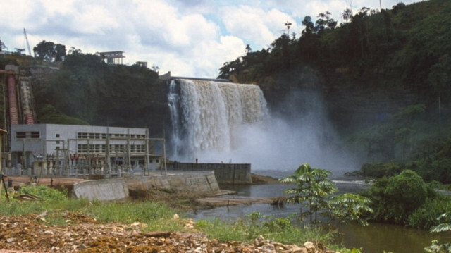 Vue générale du barrage de Moukoukoul 1 en République de Congo.