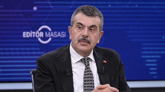 Le ministre turc de l'Éducation nationale, Yusuf Tekin, lors de la table ronde des éditeurs de l'Agence Anadolu, le 2 septembre 2024.