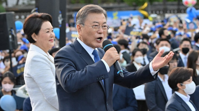 L'ancien président sud-coréen sortant Moon Jae-in.