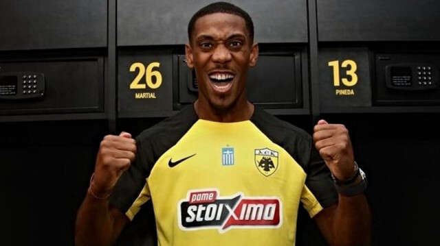 Le joueur français Anthony Martial rejoint le club grec AEK Athènes, le 19 septembre 2024.