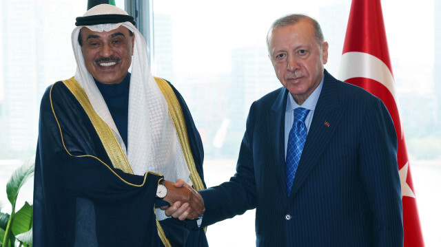 Kuveyt Veliaht Prensi Şeyh Sabah Khaled Al-Hamad Al-Sabah - Cumhurbaşkanı Recep Tayyip Erdoğan