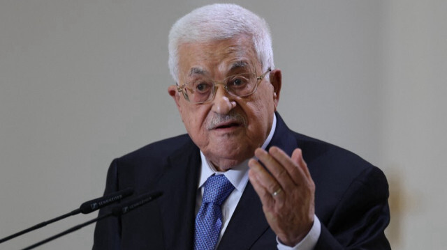 Le président palestinien Mahmoud Abbas lors d'une conférence de presse à Madrid, le 19 septembre 2024. 