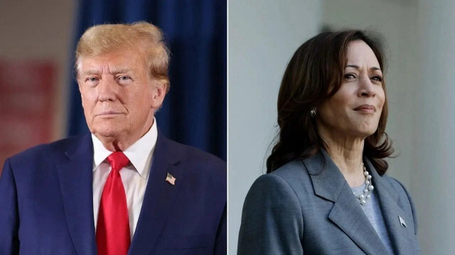 Demokrat Partinin adayı Kamala Harris'in, Cumhuriyetçilerin adayı Donald Trump.