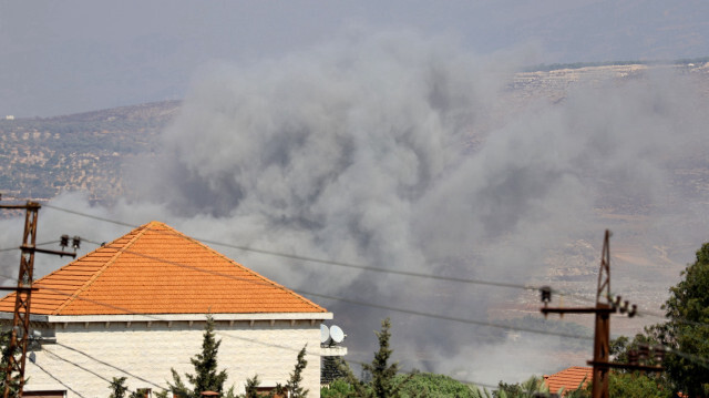 L'armée israélienne a mené une attaque contre la ville de Dibbin, située dans la région de Nabatiye, au sud du Liban, le 24 septembre 2024.