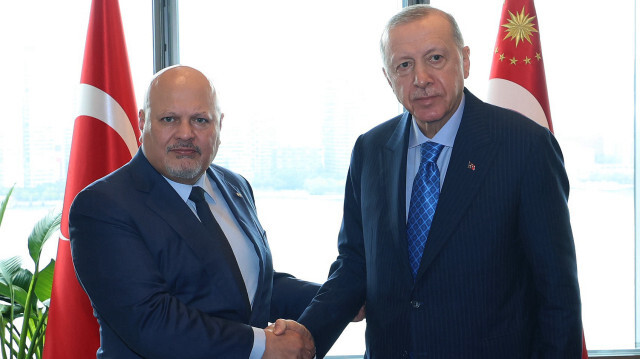 Le président Recep Tayyip Erdogan, en visite à New York à l'occasion de la 79e Assemblée générale des Nations unie, a rencontré le procureur de la Cour pénale internationale (CPI), Karim Khan.