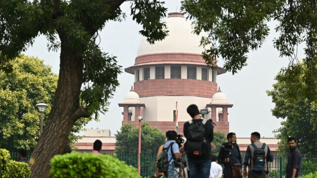 L'enceinte de la Cour suprême de l'Inde à New Delhi.