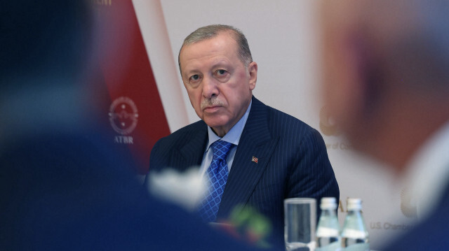 Le président turc Recep Tayyip Erdogan lors de la 15e Conférence sur l'investissement en Türkiye, à New York, le 23 septembre 2024.