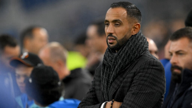 Le conseiller sportif marocain de Marseille, Mehdi Benatia, avant le match de la Ligue Europa entre l'Olympique de Marseille et l'Ajax Amsterdam au Stade Vélodrome, à Marseille, le 30 novembre 2023. 