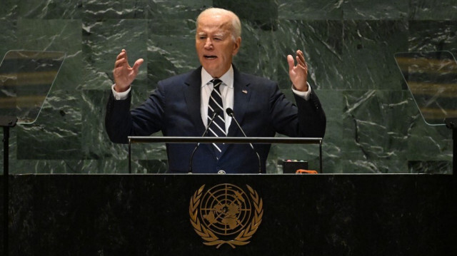 Le président des États-Unis, Joe Biden lors de la 79e session de l'Assemblée générale des Nations unies à New York, le 24 septembre 2024. 