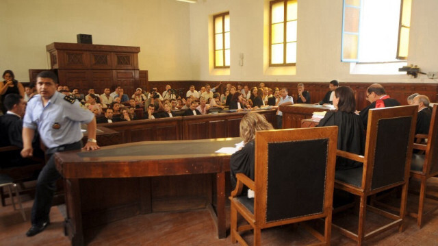 Une salle d'audience au tribunal de Tunis.