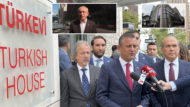 ABD'de bulunan CHP lideri Özgür Özel, Türkevi'ni ziyaret etti.