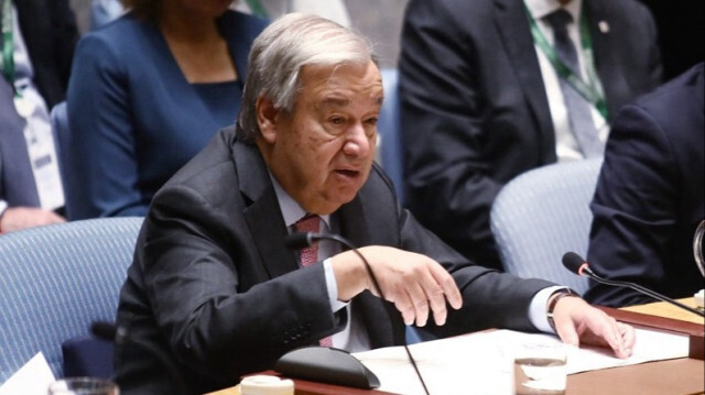 Le secrétaire général de l'ONU, Antonio Guterres lors d'une réunion du Conseil de sécurité de l'ONU à New York aux États-Unis, le 25 septembre 2024.