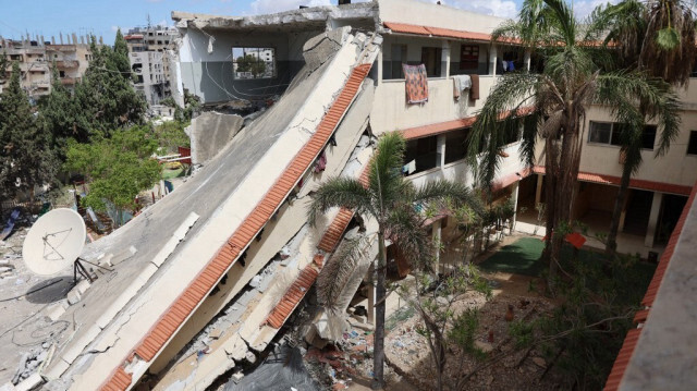 L'école Nasr détruite dans le quartier ouest de la ville de Gaza, le 18 septembre 2024.