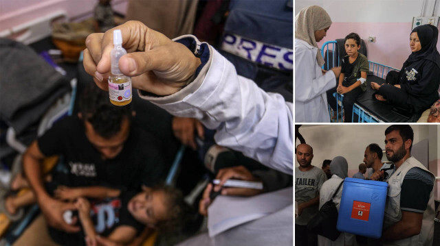 Gazze Şeridi’nde 10 yaş altı 640 binden fazla çocuğu kapsayan çocuk felci aşılama kampanyası başladı.