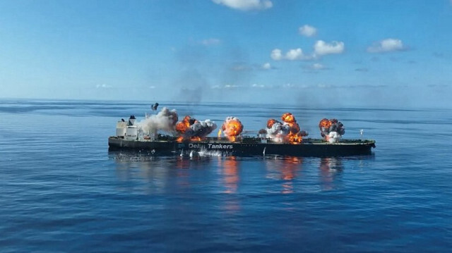 Le pétrolier grec Sounion pris d'assaut par les houthis, le 29 août 2024.