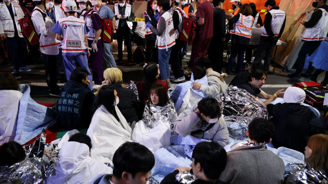 159 personnes ont été tuées dans une bousculade lors des célébrations d'Halloween à Itaewon, Séoul , Corée du Sud, le 29 octobre 2022.