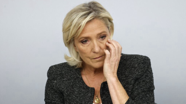 La députée française et présidente du groupe Rassemblement National (RN), Marine Le Pen.