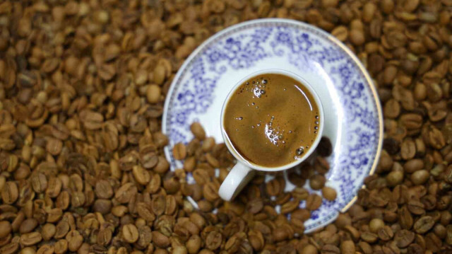 Un café turc préparé dans la région de Sivas.