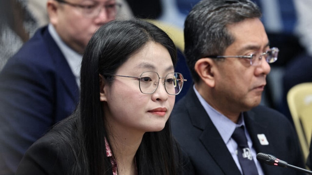 L'ancienne maire Alice Leal Guo de Bamban, province de Tarlac, assistant à une audience au Sénat à Manille, le 25 Juin 2024. 