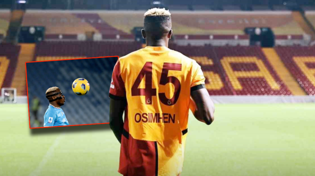 Osimhen, sezon sonuna kadar kiralık olarak Galatasaray formasını terletecek.