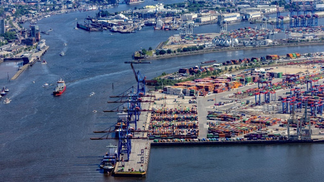 Port de Hambourg, au nord de l'Allemagne, le 14 mai 2024.