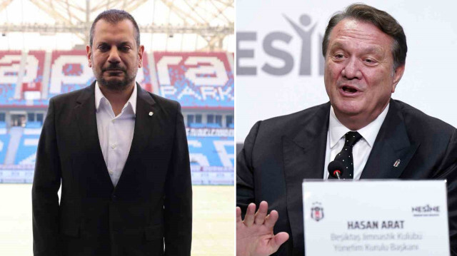 Trabzonspor Başkanı Ertuğrul Doğan ve Beşiktaş Başkanı Hasan Arat