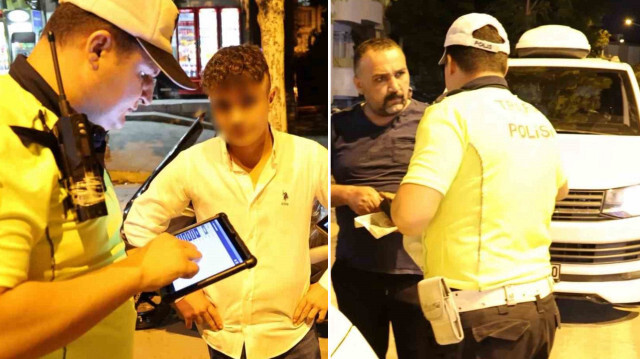 Aksaray'da 14 yaşında minibüs kullanırken polise yakalandı.