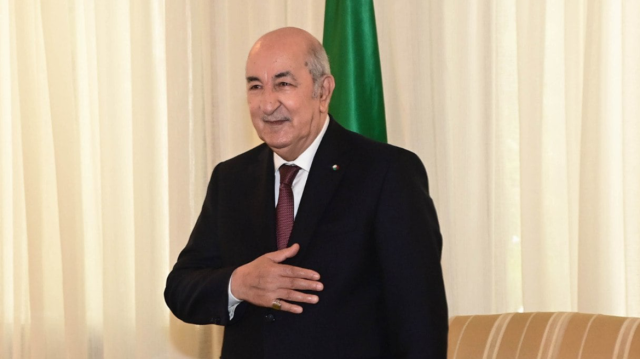Le Président algérien réélu Abdelmadjid Tebboune.