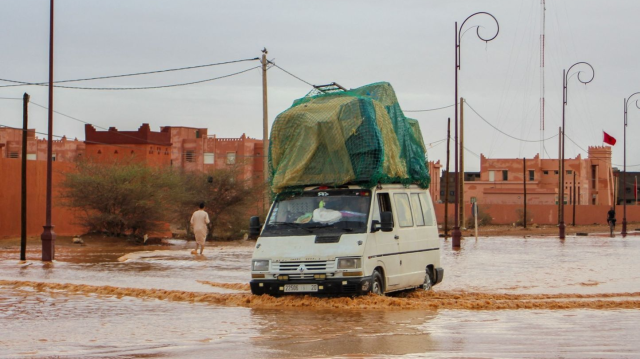Au moins huit personnes ont perdu la vie et 15 autres sont portées disparues à la suite d'inondations dans le sud-est du Maroc, le 08 septembre 2024.