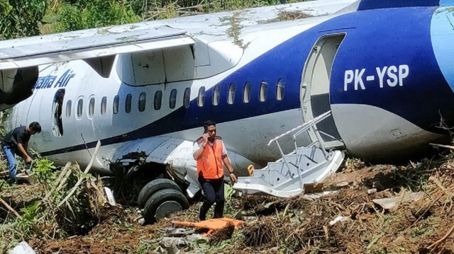 L'avion ATR-42 a dérapé lors de sa phase de décollage dans un aéroport des îles Yapen.