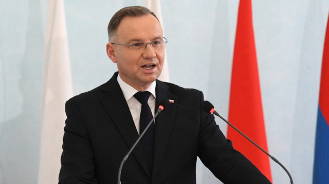 Le président polonais Andrzej Duda s'exprime lors d'une conférence de presse à Erevan, le 26 novembre 2024.