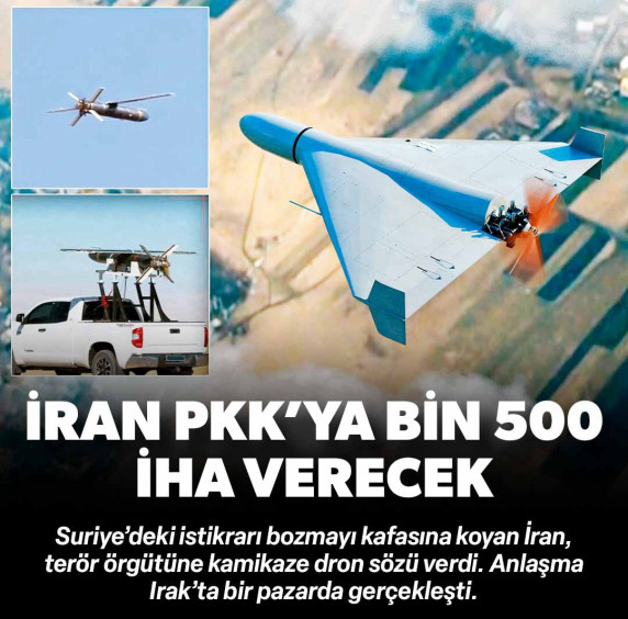 Bin 500 kamikaze dron için anlaştılar: İran'ın PKK aşkı bitmiyor