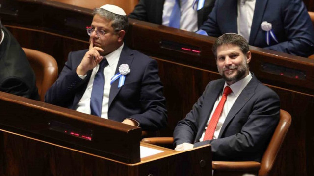 Le ministre israélien des finances (D), Bezalel Smotrich et le ministre de la sécurité nationale (G), Itamar Ben-Gvir.