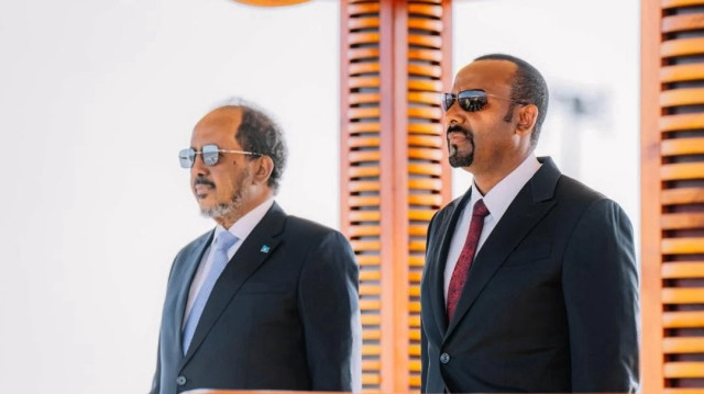 Le Président somalien Hassan Sheikh Mohamoud et le Premier ministre éthiopien Abiy Ahmed