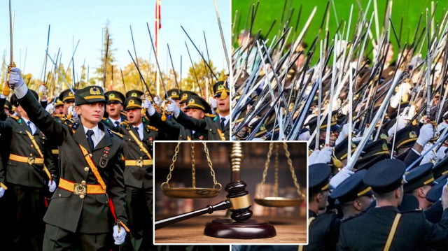 Kara Harp Okulu'ndaki bir grup teğmen mezuniyet töreni sırasında askeri disiplin kurallarına aykırı bir şekilde yemin etmişti
