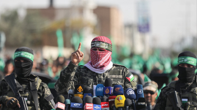 Le porte-parole des Brigade Al Qassam, branche armée du Hamas, à Gaza, le 11 novembre 2019.