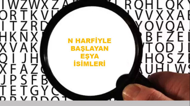 N harfli eşya isimleri