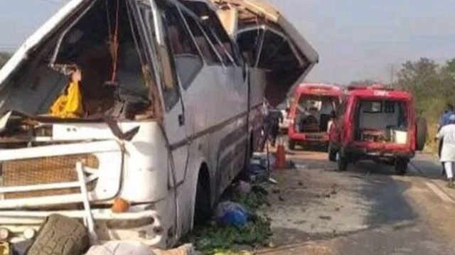 Accident à Duékoué, en Côte d'Ivoire, le 21 janvier 2025.