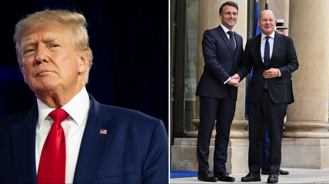 Fransa'da bir araya gelen Macron ve Scholz, "Trump'a karşı" daha güçlü bir Avrupa çağrısı yaptı.