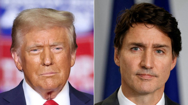 Le président américain Donald Trump et le Premier ministre du Canada, Justin Trudeau.