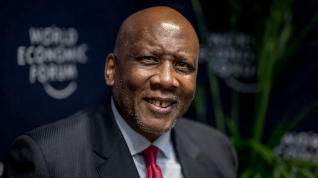 Le roi du Lesotho, Letsie III,  pendant la réunion annuelle du Forum économique mondial (WEF) à Davos, le 20 janvier 2025.