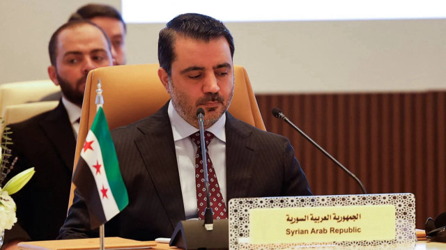 Syria's Foreign Minister Asaad Hassan al-Shibani attends a meeting on Syria, following the recent ousting of president Bashar al-Assad, in Riyadh, Saudi Arabia, January 12, 2025. (REUTERS)