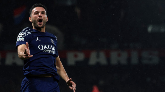 L'attaquant portugais du Paris Saint-Germain, Gonçalo Ramos, lors du match de la phase de ligue de l'UEFA Ligue des champions entre le Paris Saint-Germain et Manchester City, au Parc des Princes à Paris, le 22 janvier 2025.