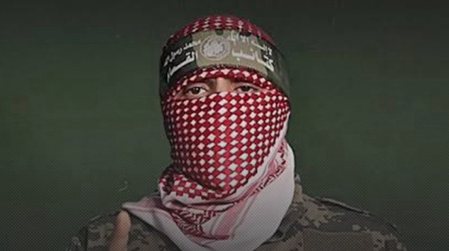 Abou Obeida, porte parole des Brigades Al Qassam, le 24 janvier 2025.