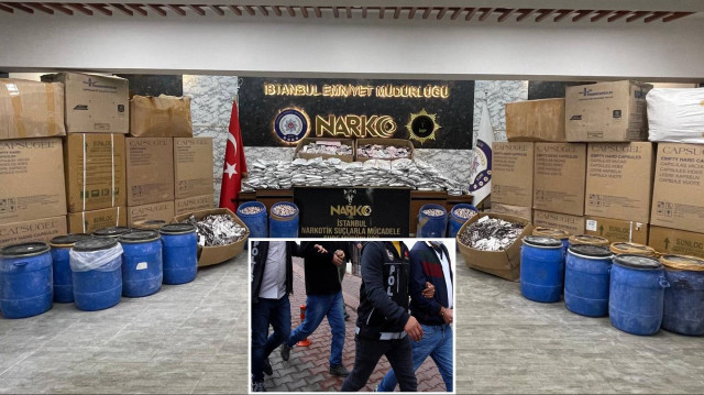Gözaltına alınan şüphelilerin emniyetteki işlemleri sürüyor.
