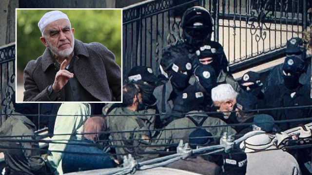 Şeyh Raid Salah adeta bir ordu ile gözaltına alındı.