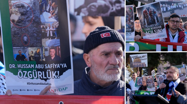 <p>Ankara Filistin Dayanışma Platformunca, Gazze'deki Kemal Advan Hastanesinin müdürü doktor Hüsam Ebu Safiyye'nin serbest bırakılması için çağrıda bulunuldu.</p>