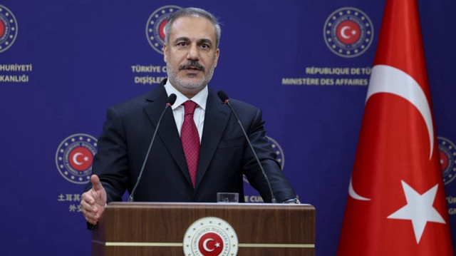 Le ministre turc des Affaires étrangères, Hakan Fidan, a tenu une conférence de presse à Ankara, en Türkiye, le 02 janvier 2024.