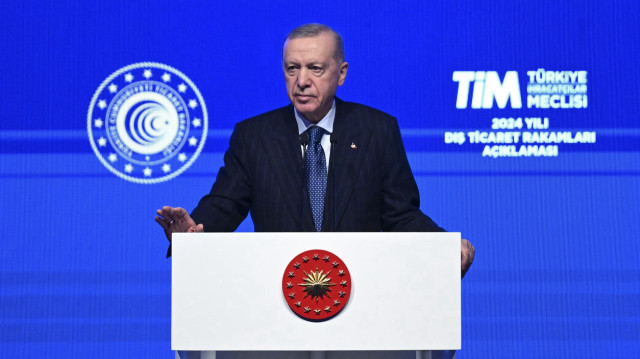 Cumhurbaşkanı Erdoğan, Türkiye İhracatçılar Meclisi'nin yıl sonu ihracat verilerini paylaştığı programa katıldı.
